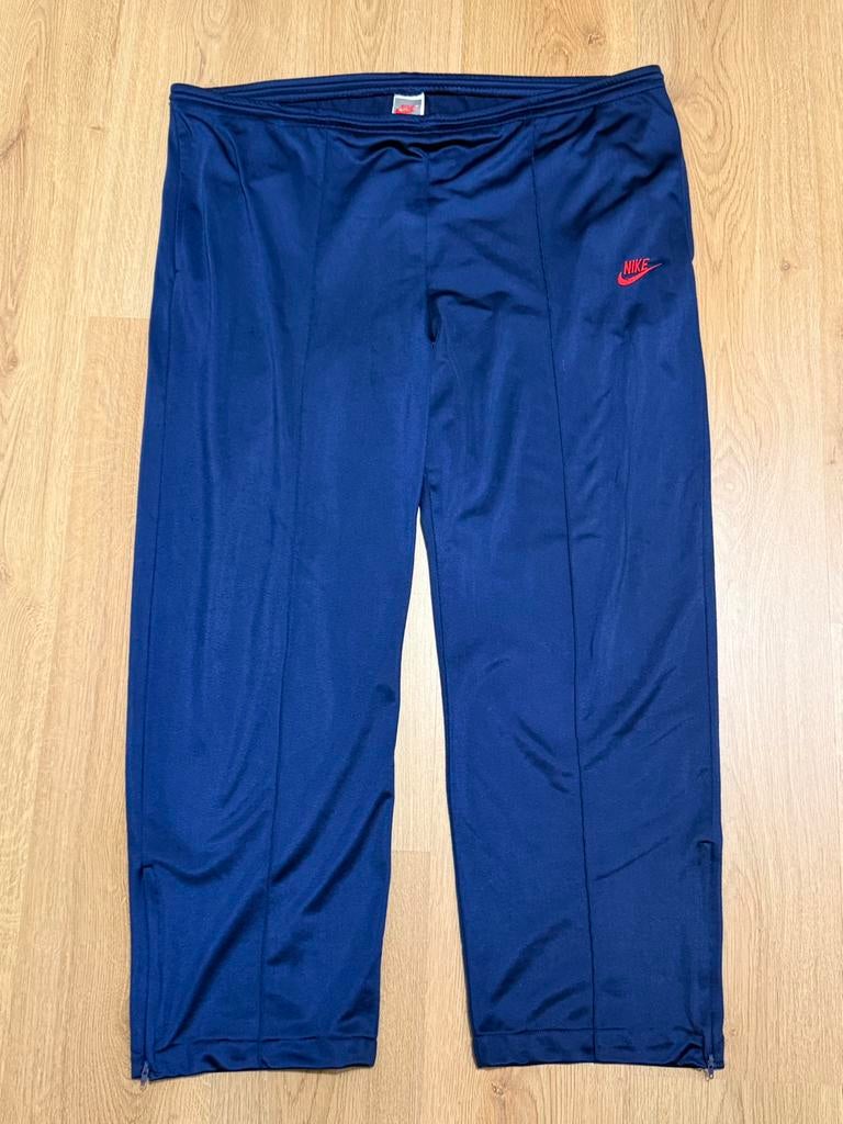 Nike Vintage 90’s Donkerblauw Trainingsbroek • Maat XL, Ophalen of Verzenden, Gedragen, Maat 56/58 (XL), Blauw