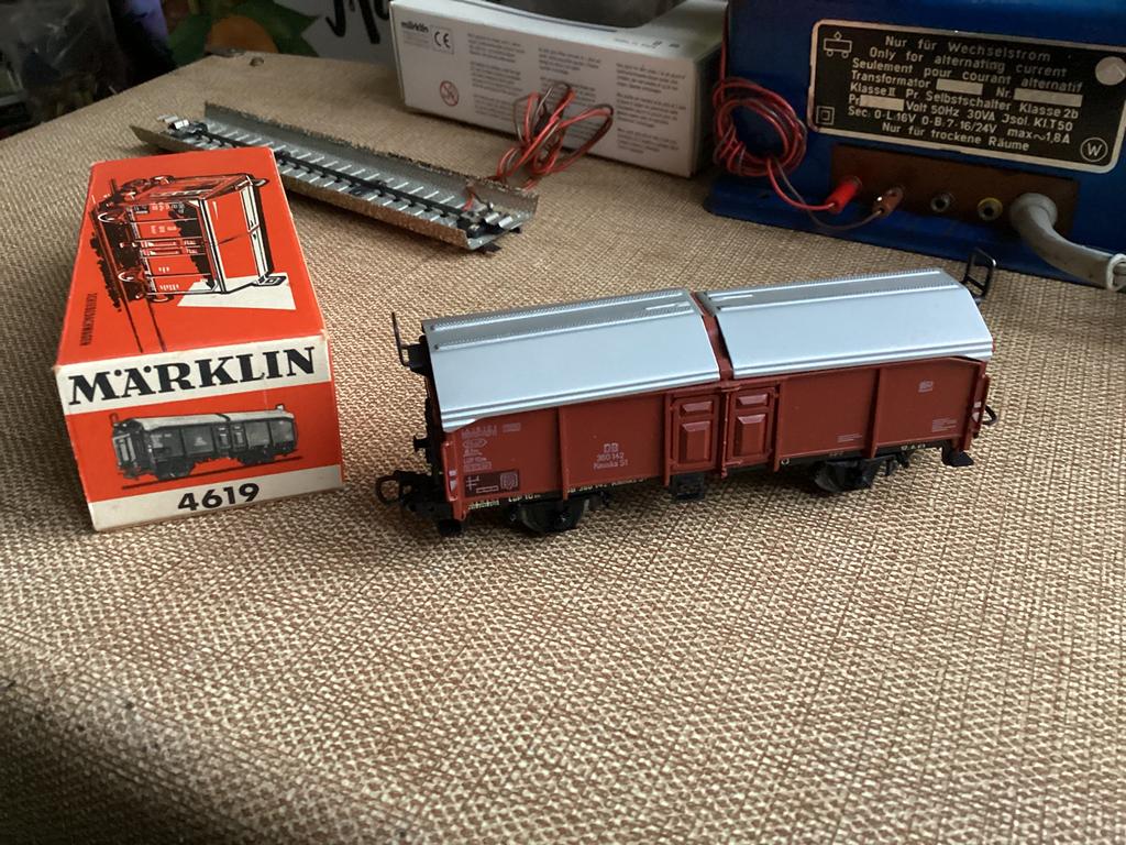 Marklin 4619 DB schuifdakwagen netjes in ovp, Hobby en Vrije tijd, Modeltreinen | H0, Ophalen of Verzenden, Wisselstroom, Wagon