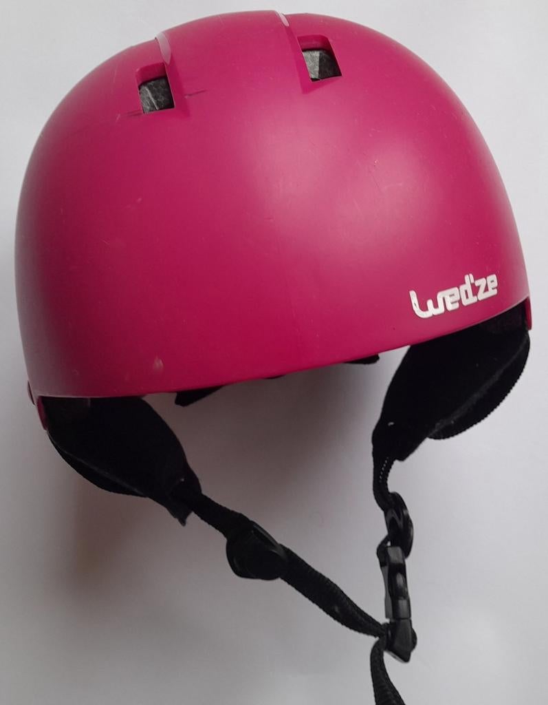 Kinder skihelm 53-56 cm Wedze roze, Gebruikt, Overige typen, Skiën, Minder dan 100 cm