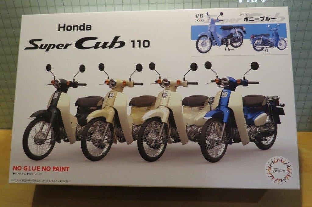 Bouwdoos Honda Super Cub C110 bonnie blue 1:12 Fujimi, Overige merken, 8954 Westouter Belgium, Nieuw, Ophalen of Verzenden