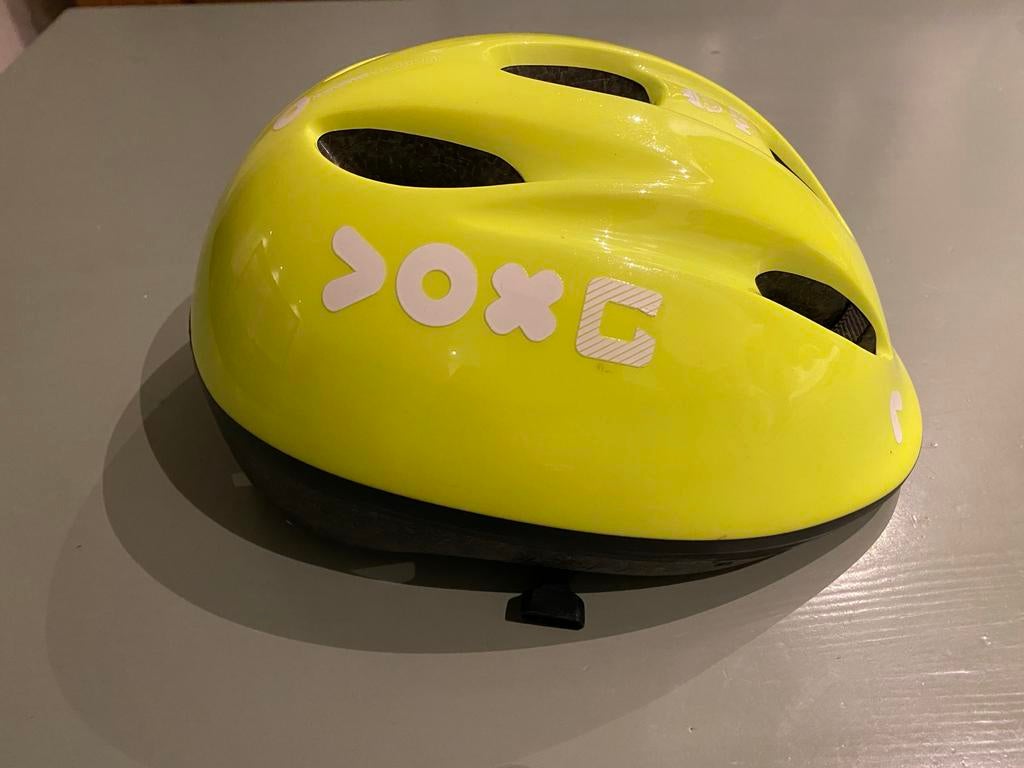 Gele kinderfietshelm, Ophalen of Verzenden, Gebruikt, Overige maten, Jongen of Meisje