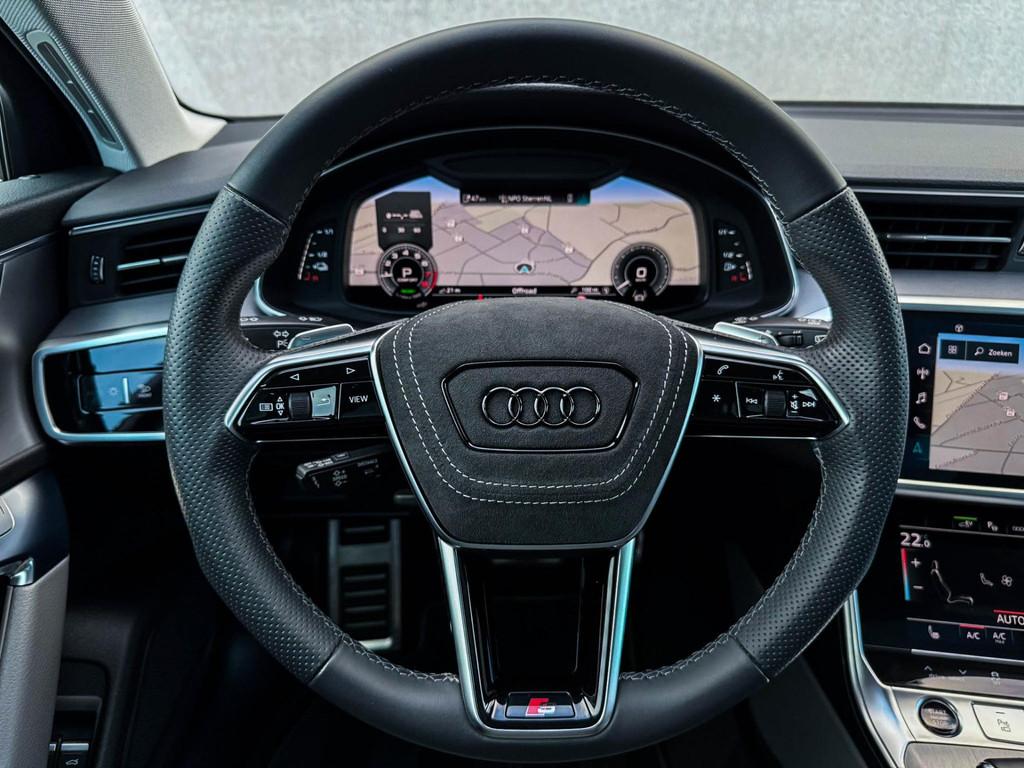 Audi A6 Avant 55TFSI e 367pk Quattro Competition S Edition S, Auto's, Automaat, Lichtsensor, 14 kWh, Gebruikt