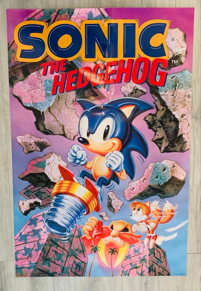 Sonic the Hedgehog poster, Ophalen of Verzenden, A1 t/m A3, Film en Tv, Rechthoekig Staand