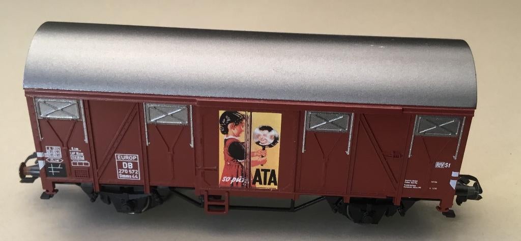 MäRKLIN # 4410.29845 GESL. GOEDERENWAGEN DB "ATA" excellent, Wisselstroom, Wagon, Ophalen of Verzenden, Zo goed als nieuw