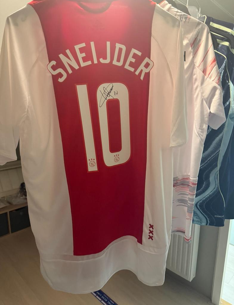 Gesigneerd shirt Sneijder, Ophalen of Verzenden, Zo goed als nieuw, Ajax, Shirt