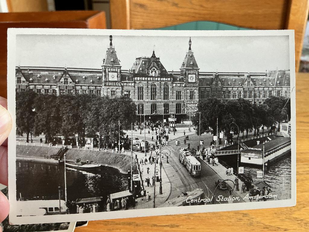 Amsterdam centraal station, Verzenden, 1940 tot 1960, Gelopen, Noord-Holland