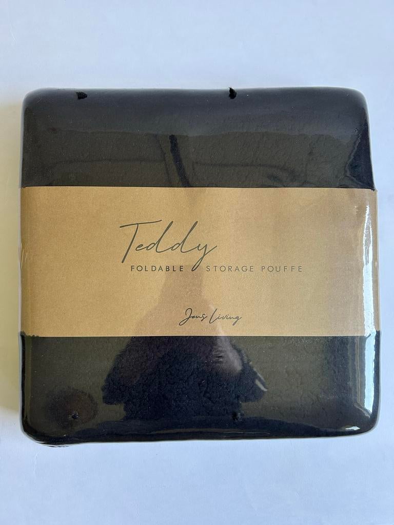 Teddy opvouwbare opbergpoef, Huis en Inrichting, Banken | Voetenbanken en Poefen, Minder dan 50 cm, Vierkant, Nieuw, Ophalen of Verzenden