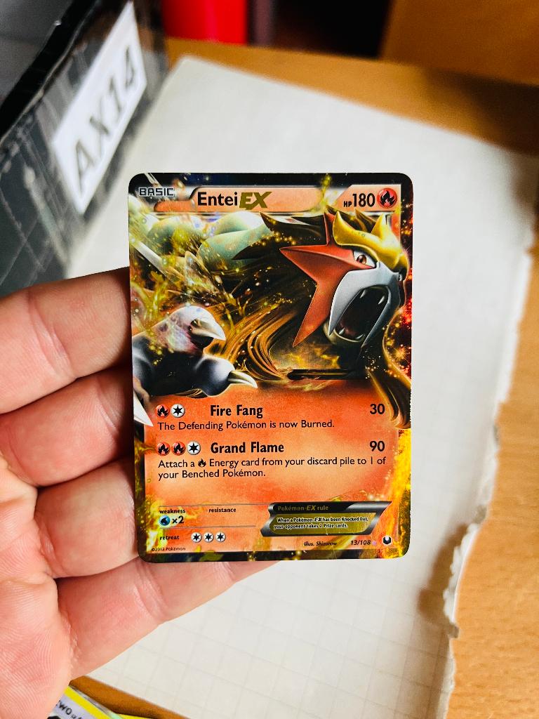 Entei Ex 13/108 Holo Dark Explorers Pokemon, Verzenden, Zo goed als nieuw, Losse kaart, Foil