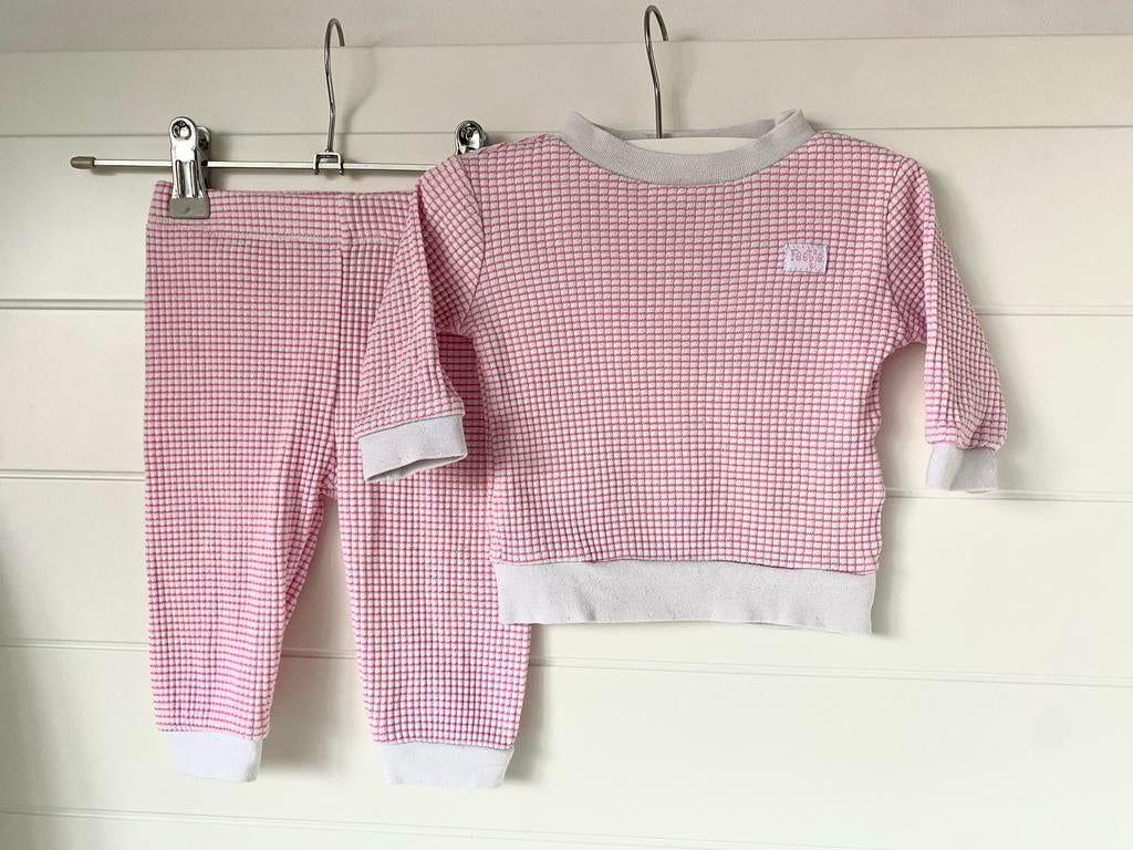 Feetje Roze wafel pyama baby maat 62, Ophalen of Verzenden, Zo goed als nieuw, Overige maten