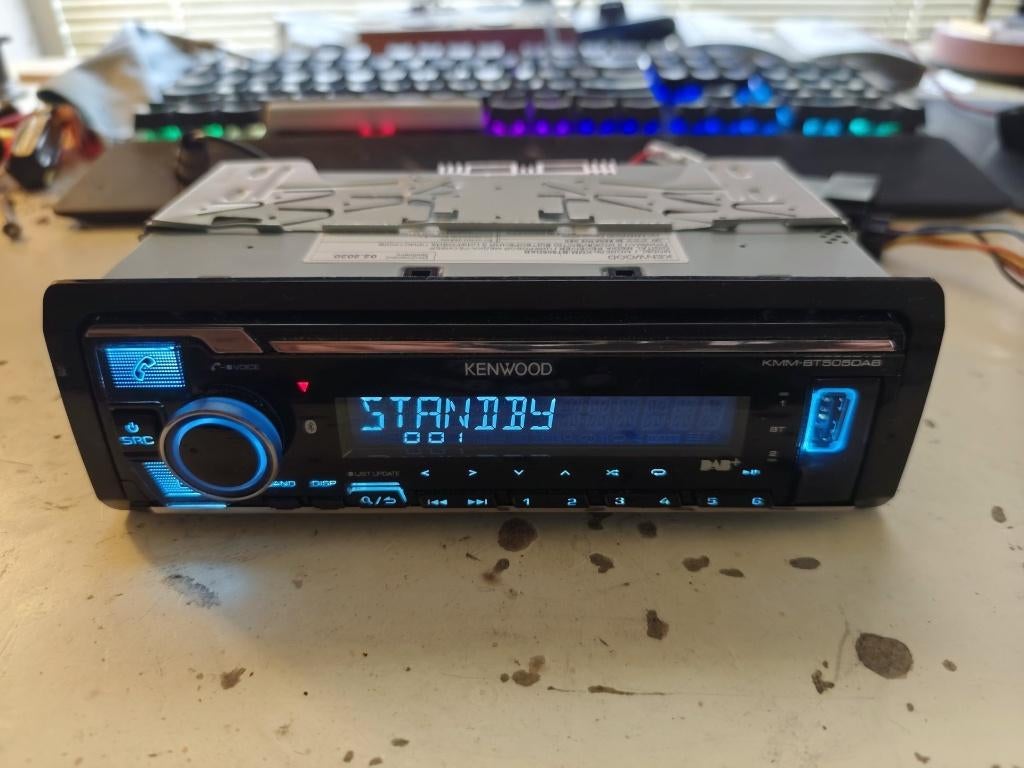 KENWOOD KMM-BT505DAB autoradio - werkend/getest -, Ophalen of Verzenden, Gebruikt