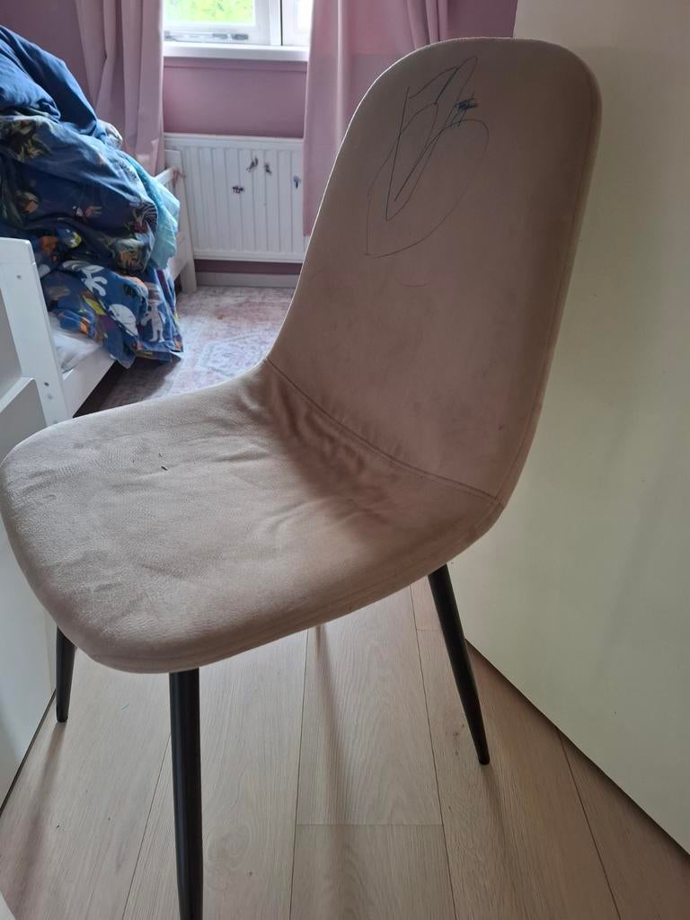 Stoel taupe, Ophalen of Verzenden, Gebruikt, Overige kleuren