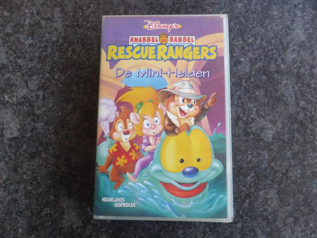 videoband disney knabbel & babbel de mini helden, Cd's en Dvd's, VHS | Kinderen en Jeugd, Tekenfilm, Alle leeftijden, Ophalen of Verzenden