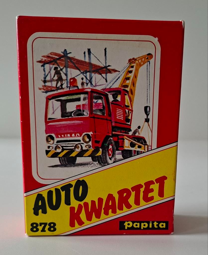 Vintage auto kwartet., Verzamelen, Speelkaarten, Jokers en Kwartetten, Ophalen of Verzenden, Gebruikt, Kwartet(ten)