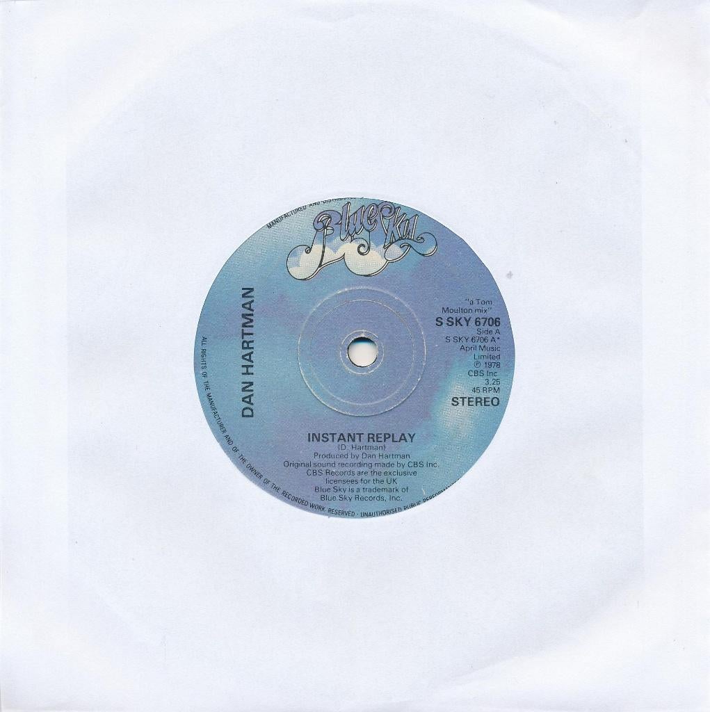 2334 Dan Hartman - Instant replay (1978), Cd's en Dvd's, Vinyl Singles, Gebruikt, 7 inch, Single, Ophalen of Verzenden