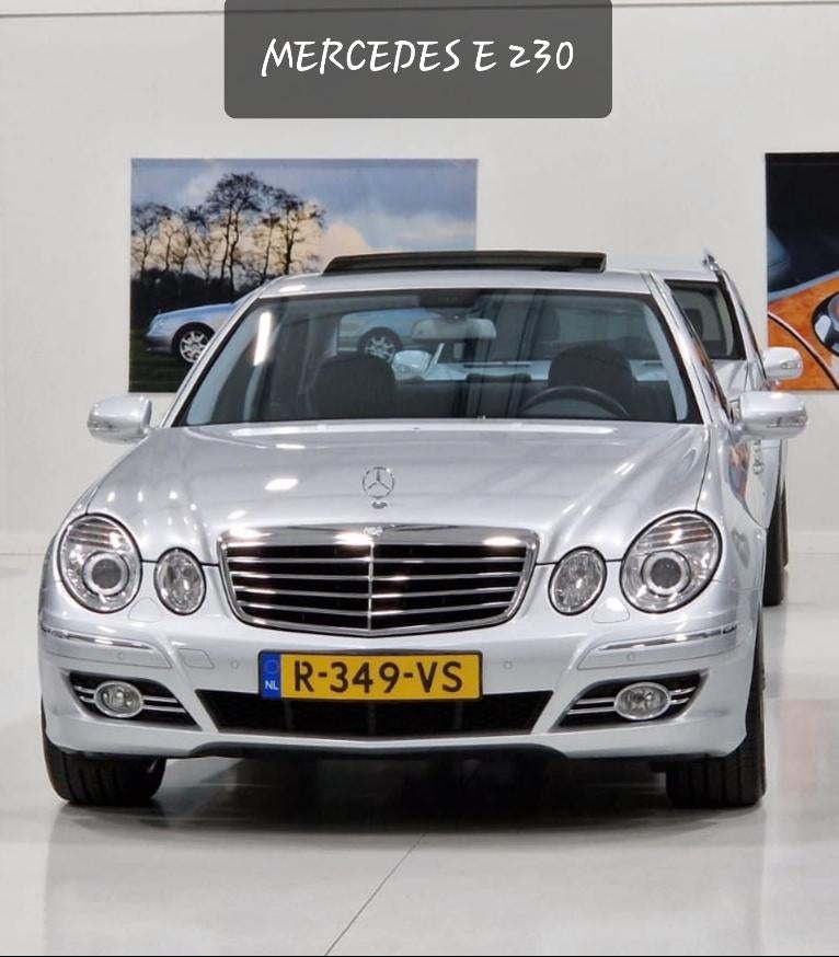 Mercedes E-Klasse 2.5 E230 Sedan AUT 2008 Grijs V6 7tronic !, Auto's, Automaat, Achterwielaandrijving, Zwart, 2496 cc