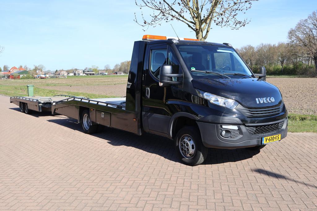 Iveco 40C18 AUTOMAAT, oprijwagen Tijhof incl tijhof aanhange, Stof, Euro 6, Iveco, 179 pk