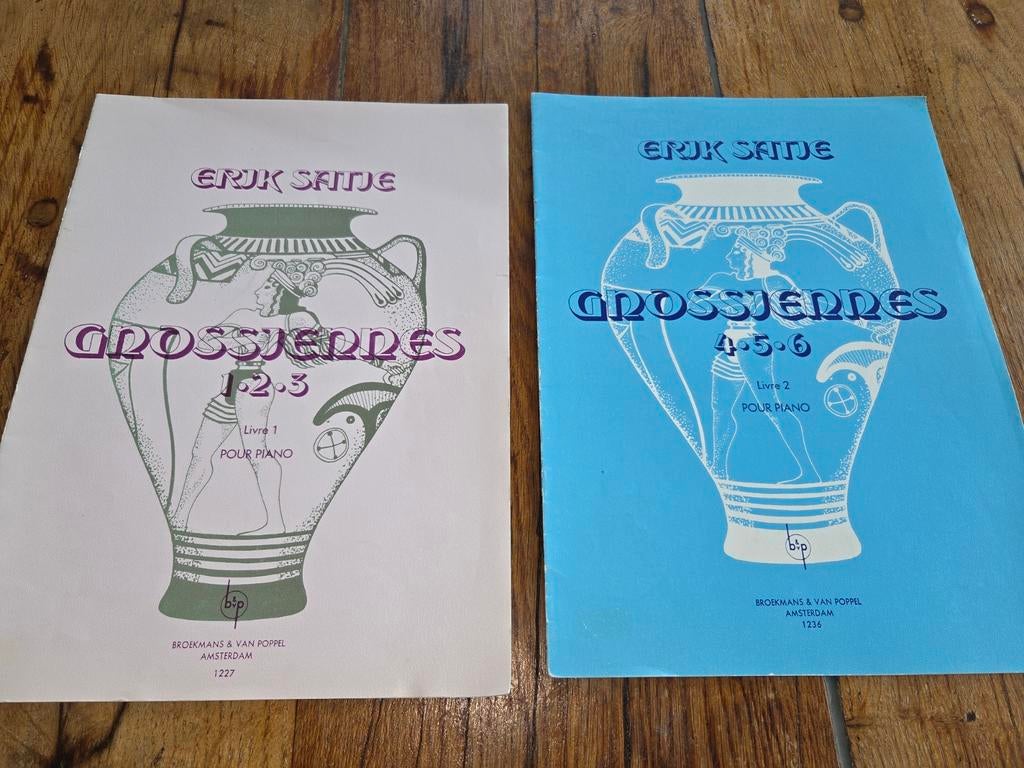 Erik Satie Gnossiennes 1-6 bladmuziek piano, Muziek en Instrumenten, Bladmuziek, Gebruikt, Klassiek, Les of Cursus, Ophalen of Verzenden