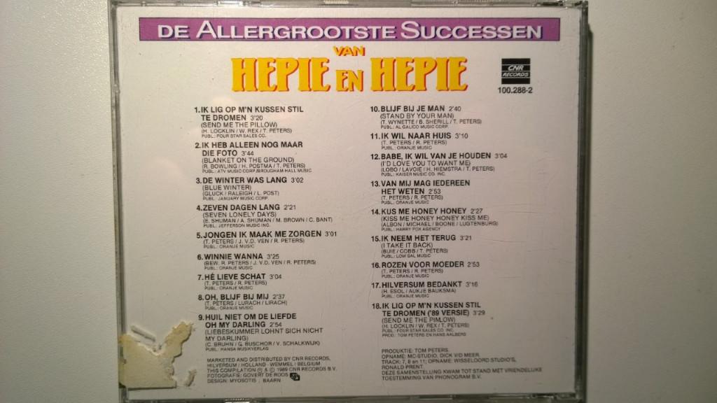 Hepie En Hepie - De Allergrootste Successen, Ophalen of Verzenden, Zo goed als nieuw, Pop