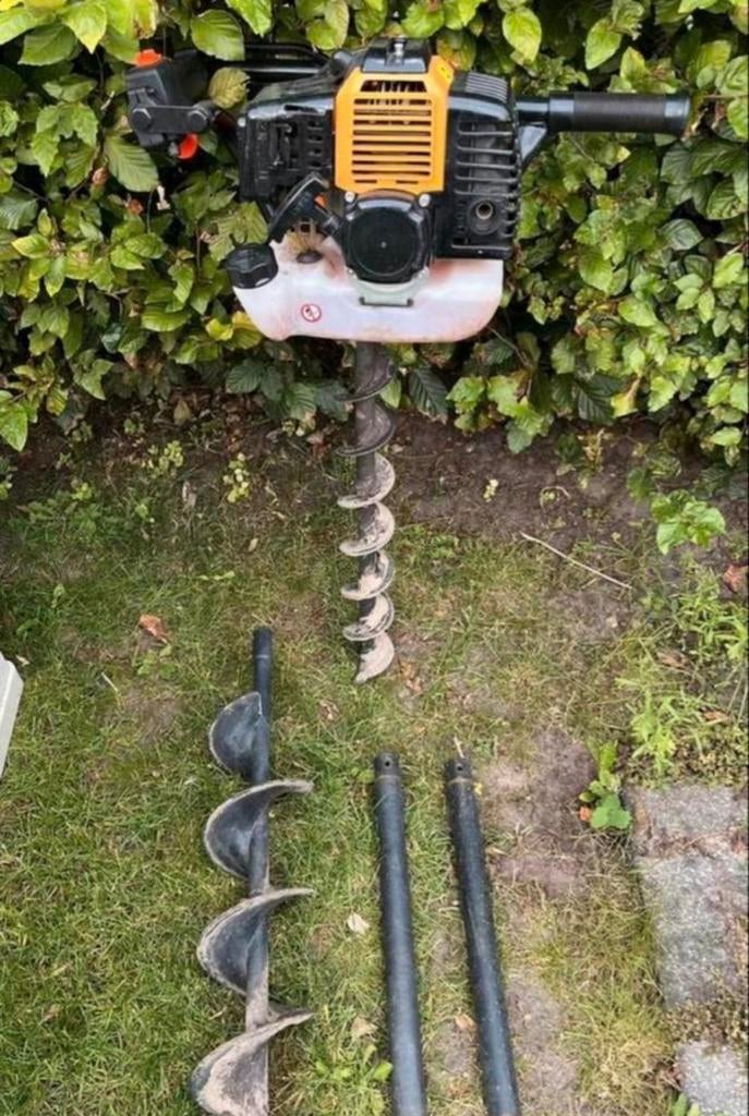 Grondboor te huur - Inclusief boren en verlengstukken, Ophalen of Verzenden, Gebruikt, Grondboor