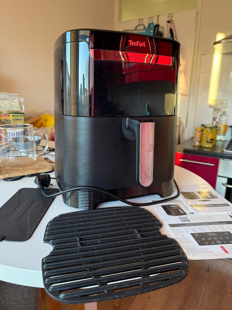 Tefal EY8018 Easy Fry & Grill 2-in-1 XXL air fryer 6.5L, Ophalen, Zo goed als nieuw, Airfryer XXL