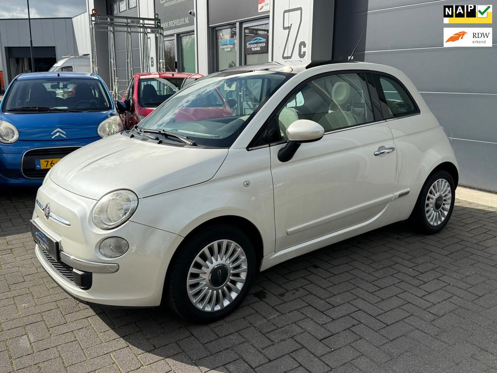 Fiat 500 1.2 AUTOMAAT | AIRCO | GLAZEN DAK | NAP |, Euro 5, Stof, Gebruikt, Origineel Nederlands
