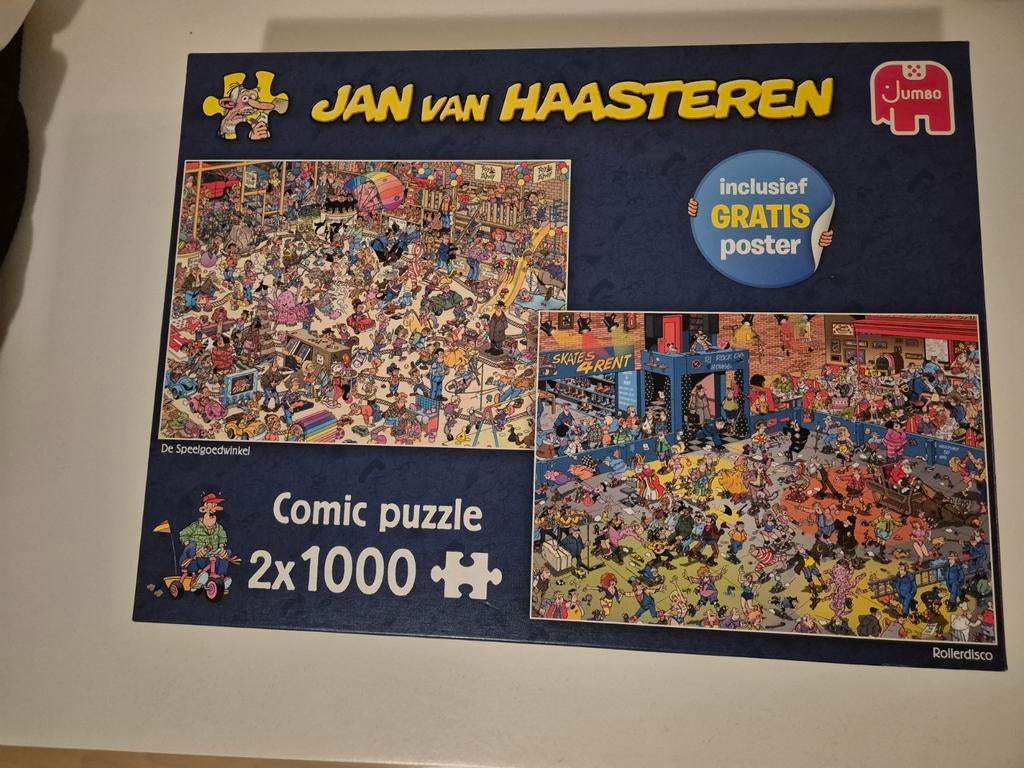 Jan van Haasteren Comic puzzle 2x1000 stukjes, Hobby en Vrije tijd, Denksport en Puzzels, Ophalen of Verzenden