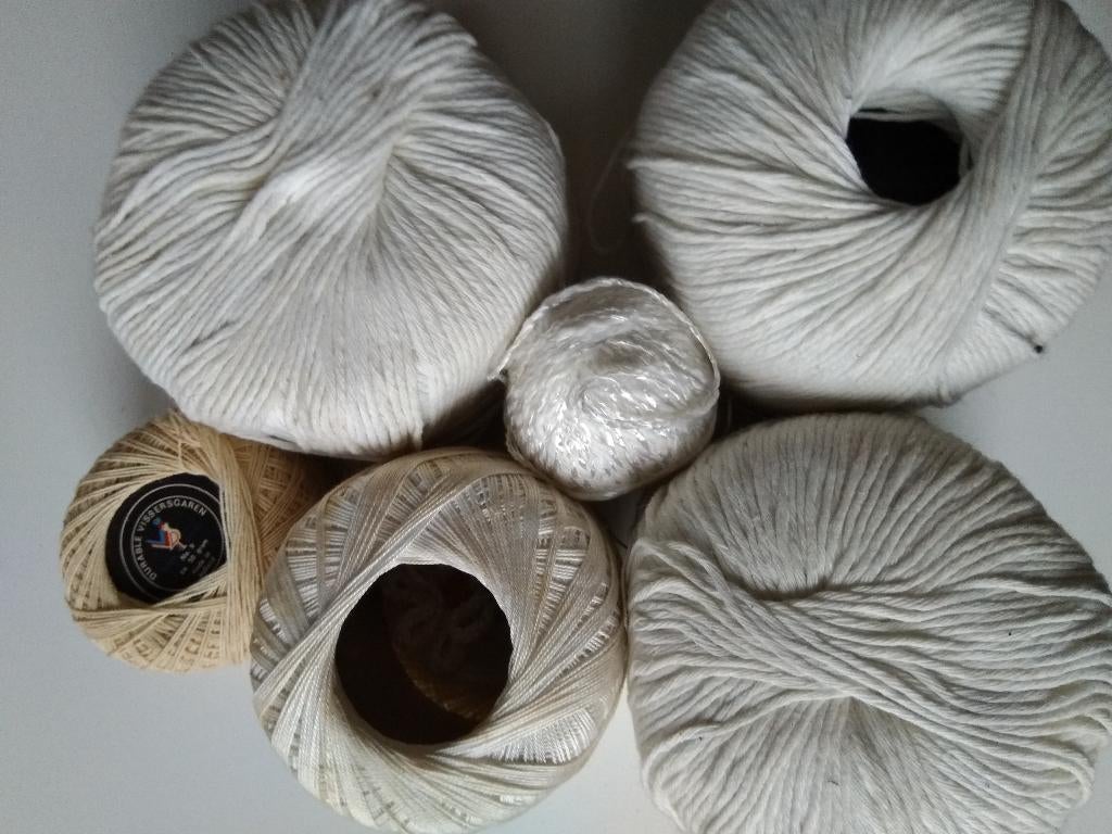 haakgaren, witte katoen, vissersgaren, Ophalen of Verzenden, Nieuw, Breien of Haken, Wol of Garen