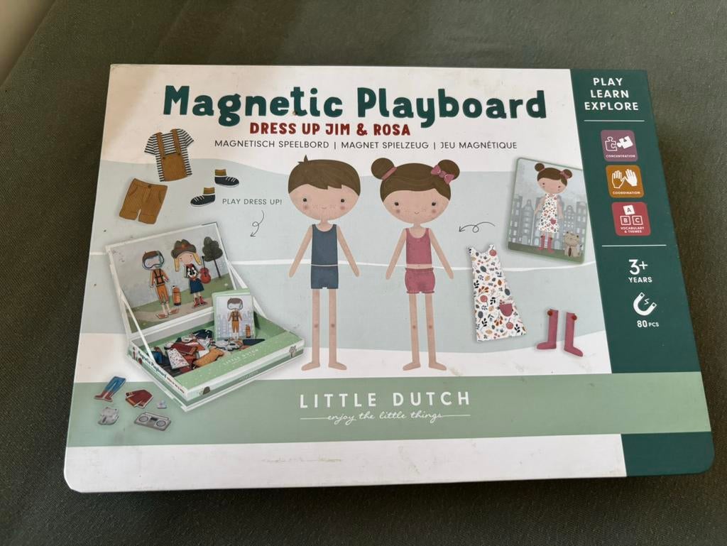 Little Dutch magnetic playboard - Dress Up, Kinderen en Baby's, Speelgoed | Educatief en Creatief, Ophalen of Verzenden, Gebruikt