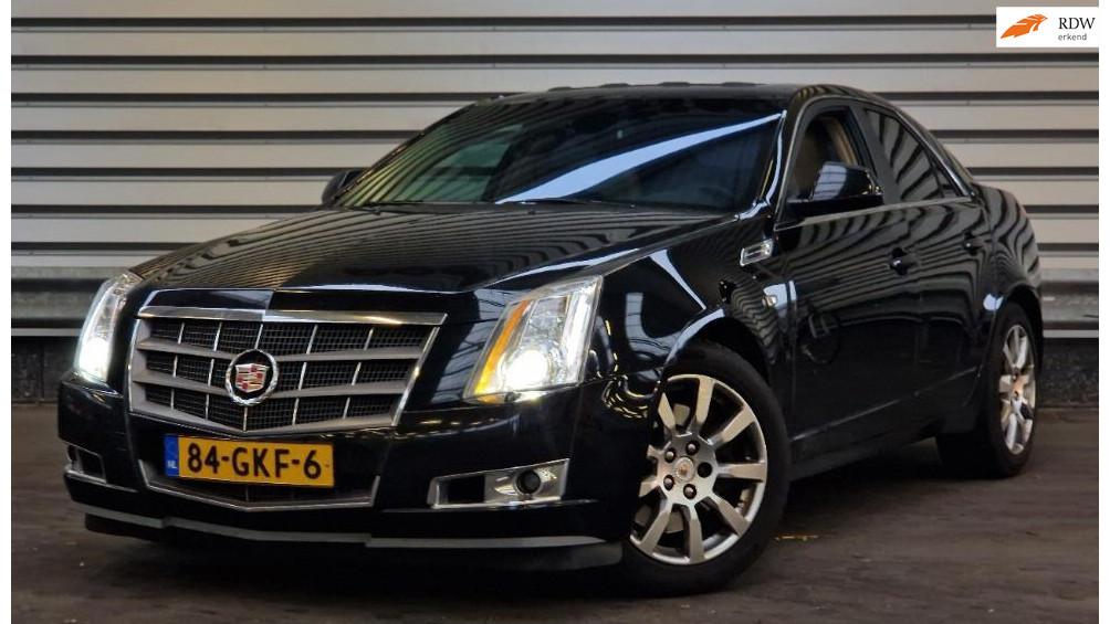 Cadillac CTS 2.8 V6 Sport Luxury AUT PANO NAVI PSENSOR LEDER, Auto's, Cadillac, Achterwielaandrijving, Gebruikt, Beige, Zwart