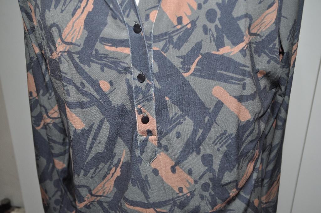 GHi105 Zoso Shirt maat L Groen grijs bruin tinten, Ophalen of Verzenden, Zo goed als nieuw, Overige kleuren, Shirt of Top