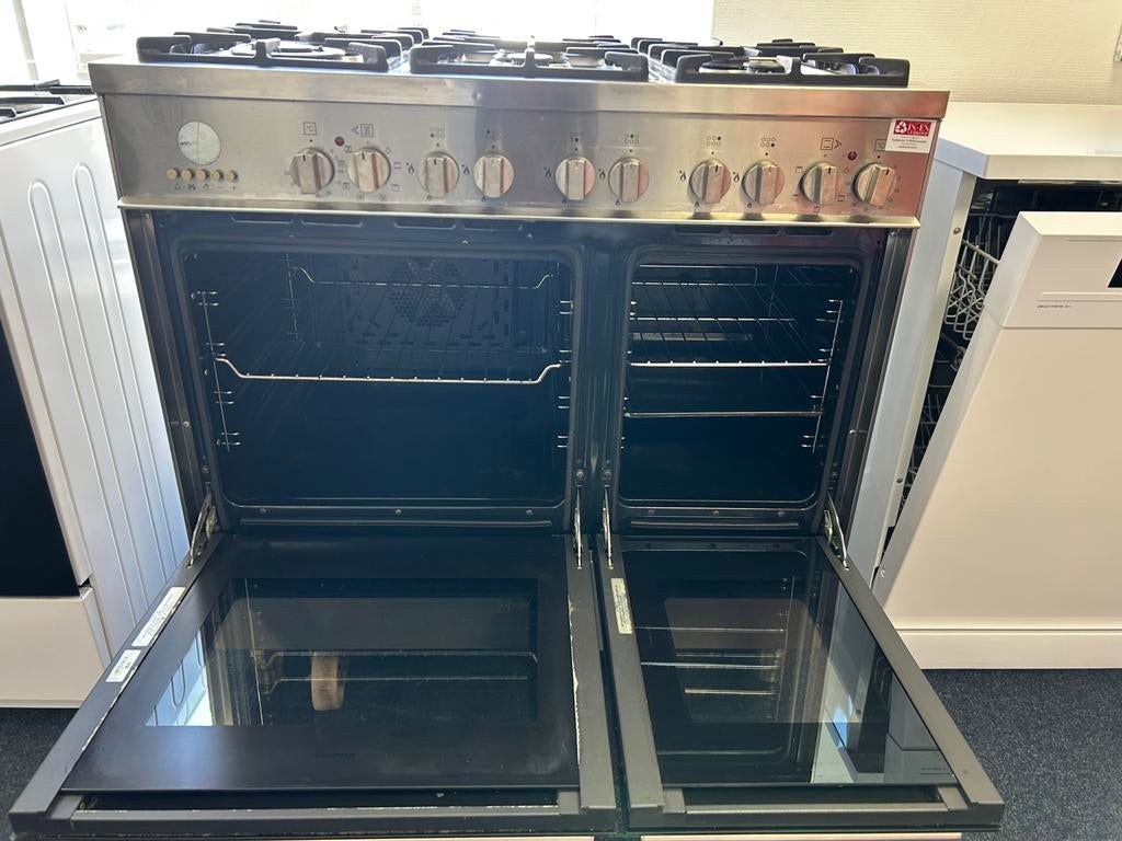 M-System gasfornuis 6 pits 2 oven incl garantie&bezorgen, Ophalen, Nl, 60 cm of meer, Zo goed als nieuw