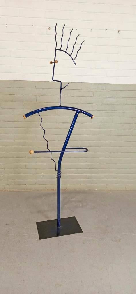 Vintage postmodern Memphis Milano stijl dressboy kapstok, Ophalen, Tweedehands, Tweedehands, Metaal