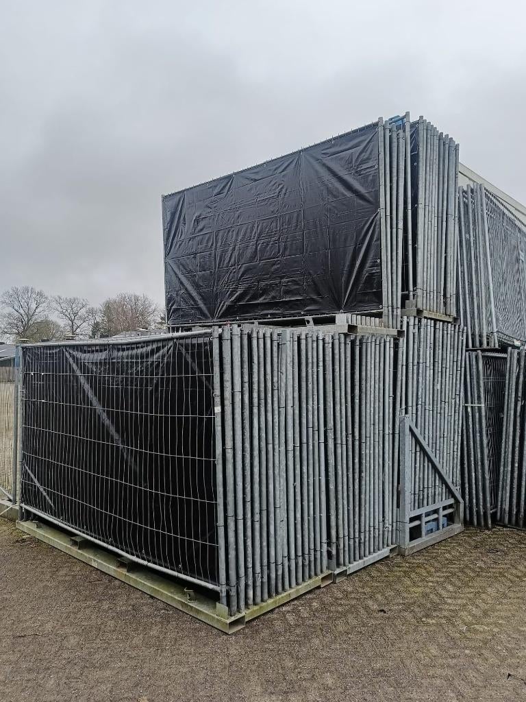 Te huur: bouwhekken met en zonder zeil, Ophalen, Gebruikt, IJzer
