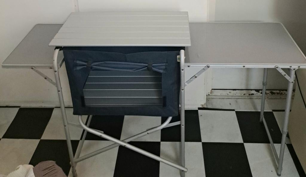 Campingtafel Kampeer kastjes Inklapbaar - Handig voor de, Ophalen of Verzenden, Zo goed als nieuw, Campingtafel