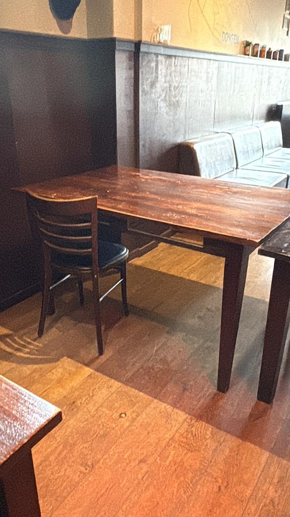 Horeca tafels, massief, Huis en Inrichting, Tafels | Eettafels, Ophalen, Gebruikt, Rechthoekig, 50 tot 100 cm