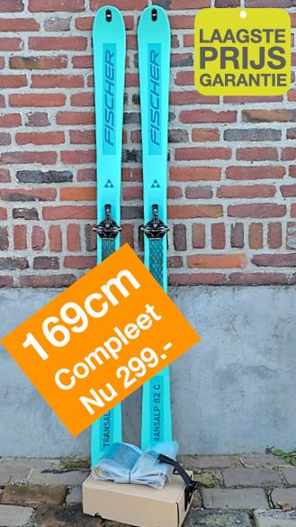 Nu 299.- Fischer Tour ski's + bindingen en stijgvellen, 160 tot 180 cm, Fischer, Nieuw, Ophalen of Verzenden