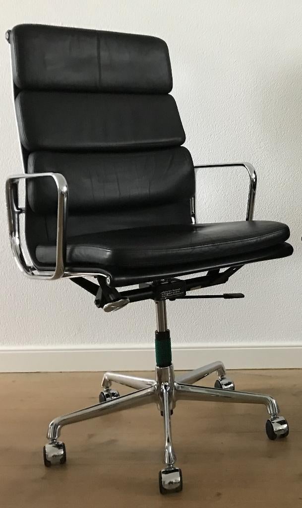Vitra Charles Eames bureaustoel EA 219 EA219, Gebruikt, Zwart, Ophalen of Verzenden, Nvt