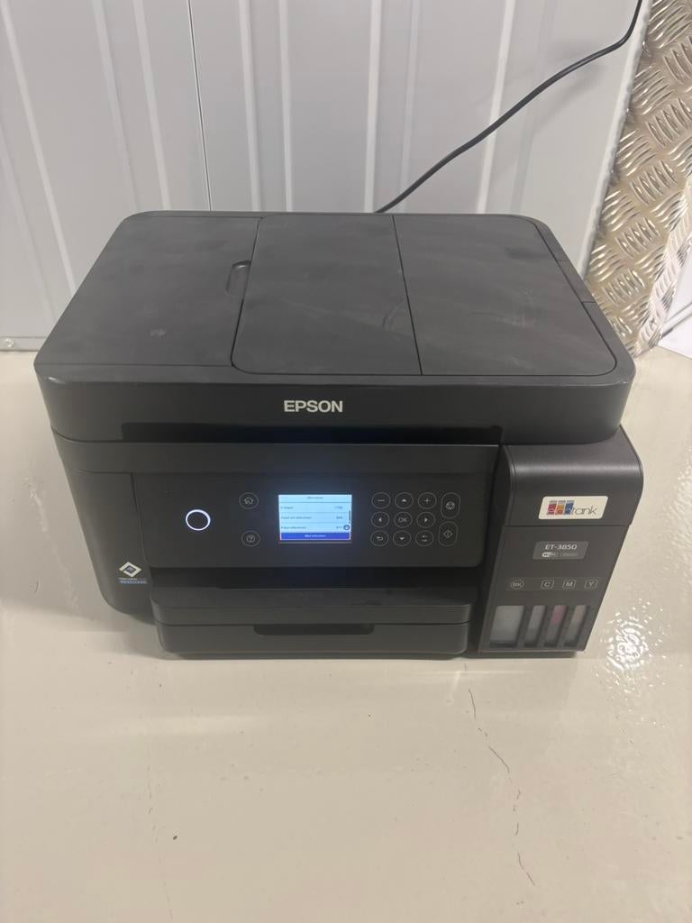 Epson EcoTank ET-3850 Printer - Zo goed als nieuw, Computers en Software, Printers, EPSON, EPSON, Inkjetprinter, Ophalen of Verzenden