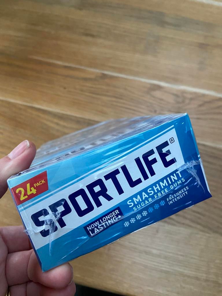 Sportlife grootverpakking 24 pakjes kauwgom, Ophalen of Verzenden
