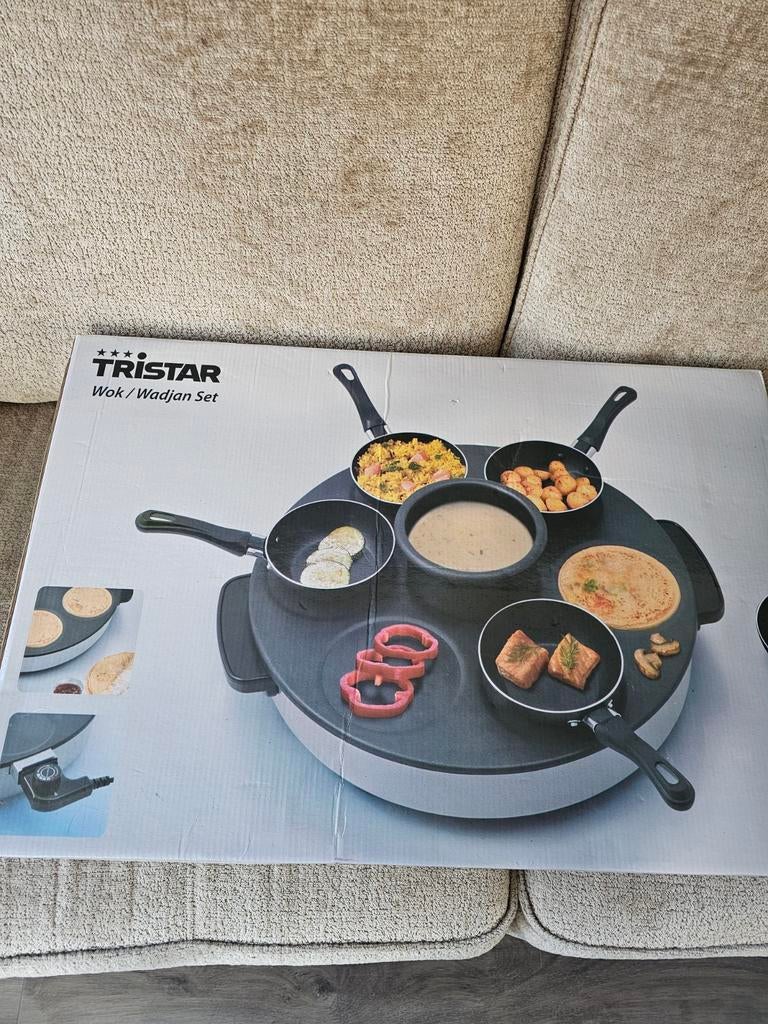 Nieuwe wokset in doos, Witgoed en Apparatuur, Gourmetstellen, Ophalen, Nieuw, 4 t/m 7 personen