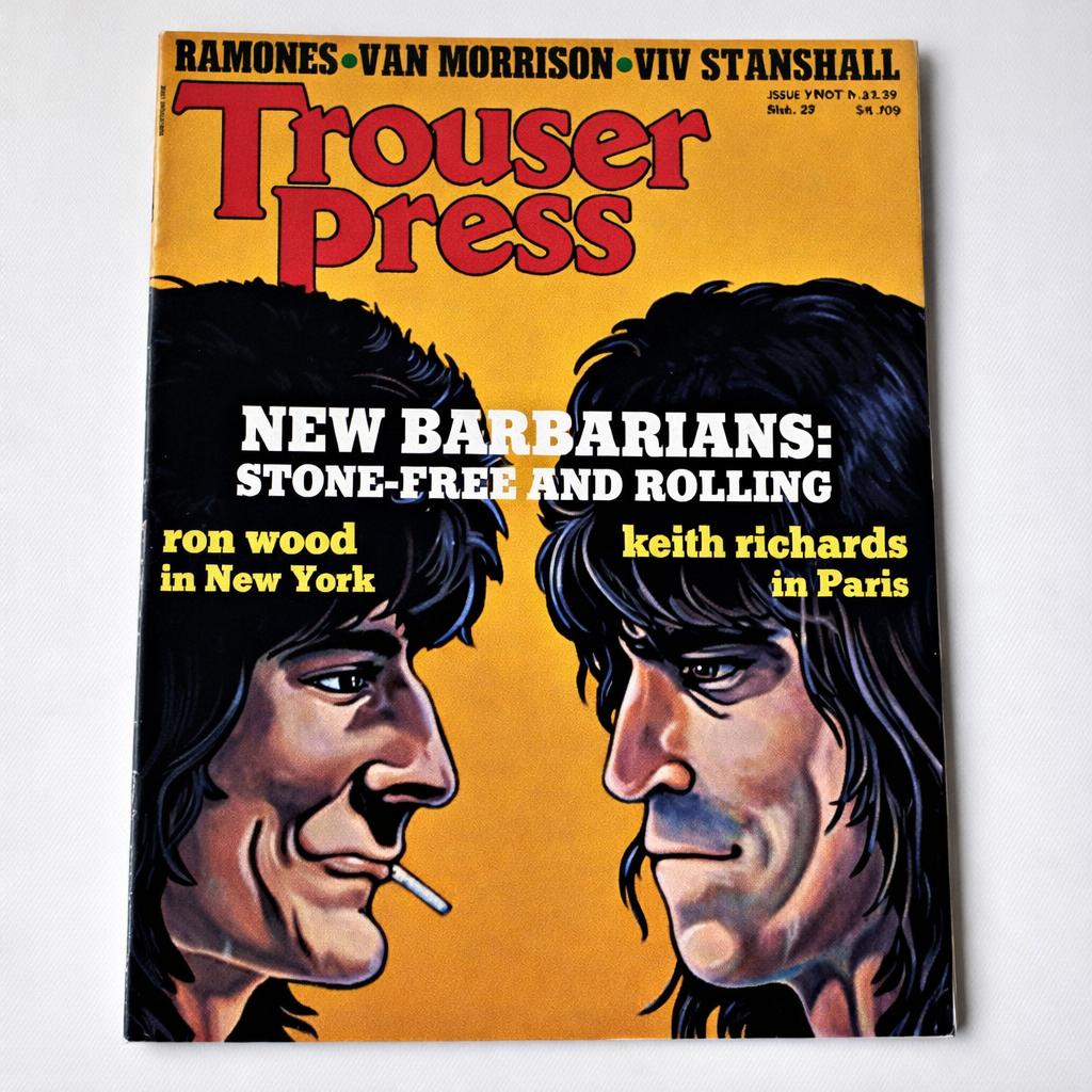 trouser press nr.40 uit 1979/cover The Stones, Ophalen of Verzenden, Zo goed als nieuw, Muziek, Film of Tv
