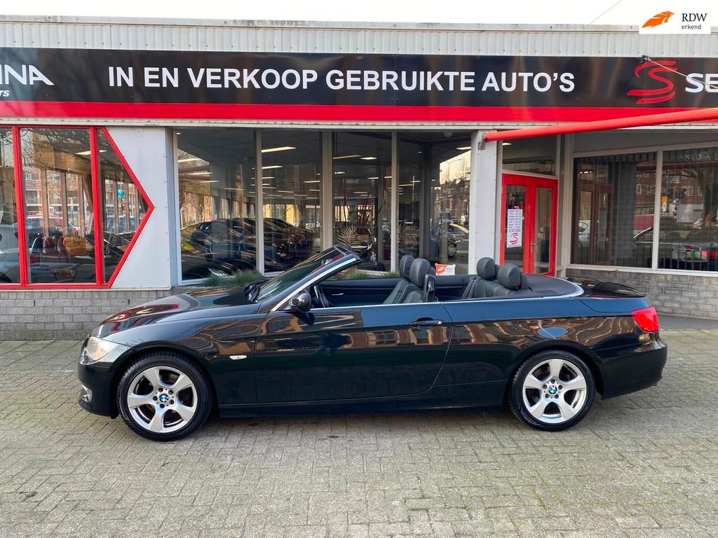 BMW 3-serie Cabrio 320i - Automaat - Facelift 2010 - Inr Mog, Automaat, Euro 5, Achterwielaandrijving, Zwart