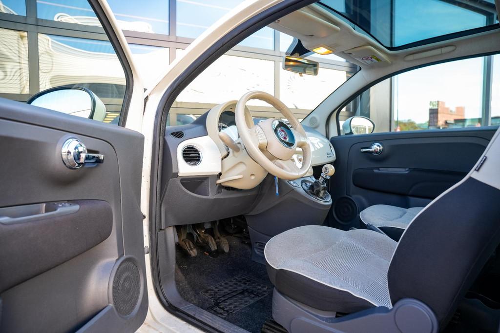 Fiat 500 1.2 Lounge Panoramadak Climate Control, Voorwielaandrijving, Electronic Stability Program (ESP), Stof, Gebruikt