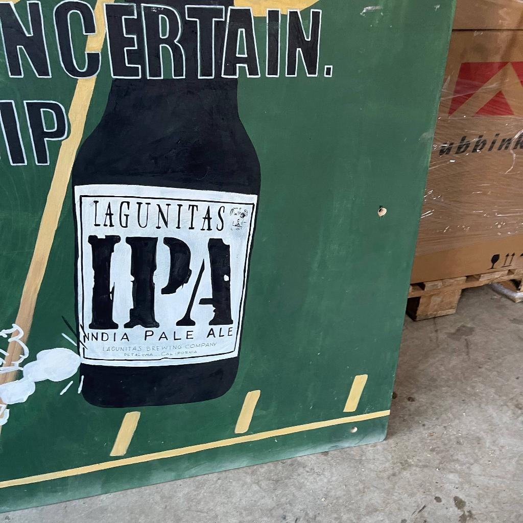 Lagunitas IPA Bier Reclamebord Schilderij 113x124cm, Ophalen, Zo goed als nieuw, Reclamebord, Plaat of Schild, Overige merken