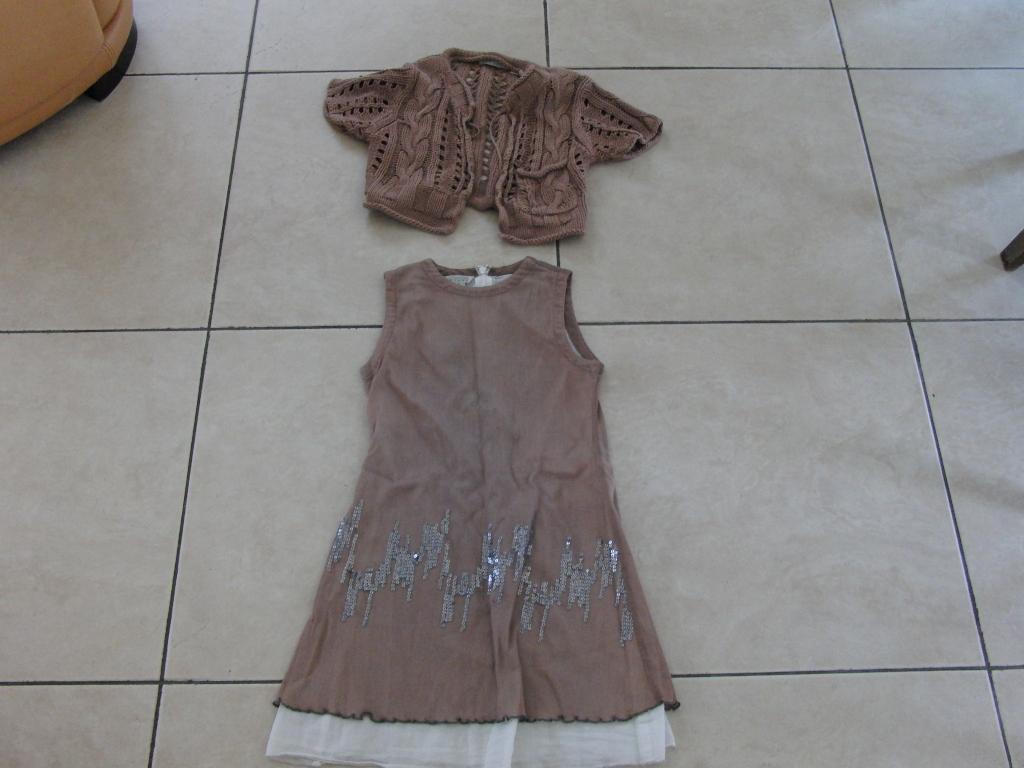 Jurk Nono plus vest maat 128, Gebruikt, Meisje, Ophalen of Verzenden, Nono