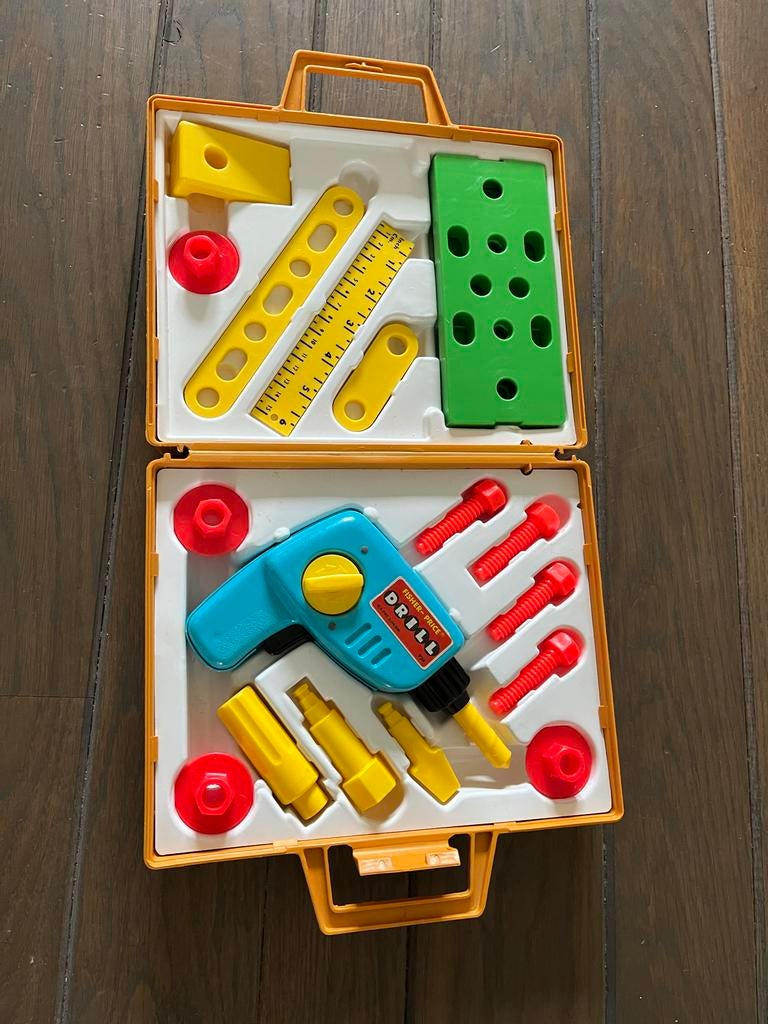 Fisher-Price Boor Tool Kit - Vintage Speelgoed, Ophalen, Gebruikt, Jongen of Meisje