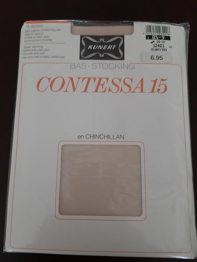 KUNERT CONTESSA 15 kousen Chinchillan, maat 35-37, Kleding | Dames, Leggings, Maillots en Panty's, KUNERT, Nieuw, Ophalen of Verzenden