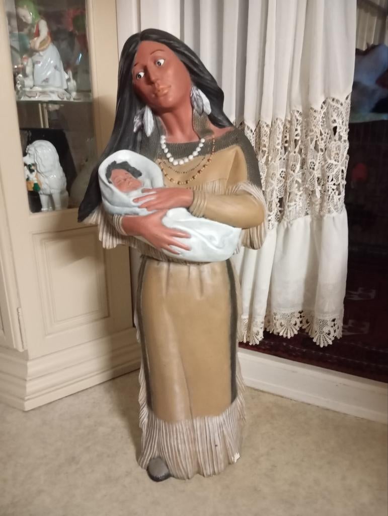 Indianen beeld, Antiek en Kunst, Antiek | Religie, Ophalen of Verzenden