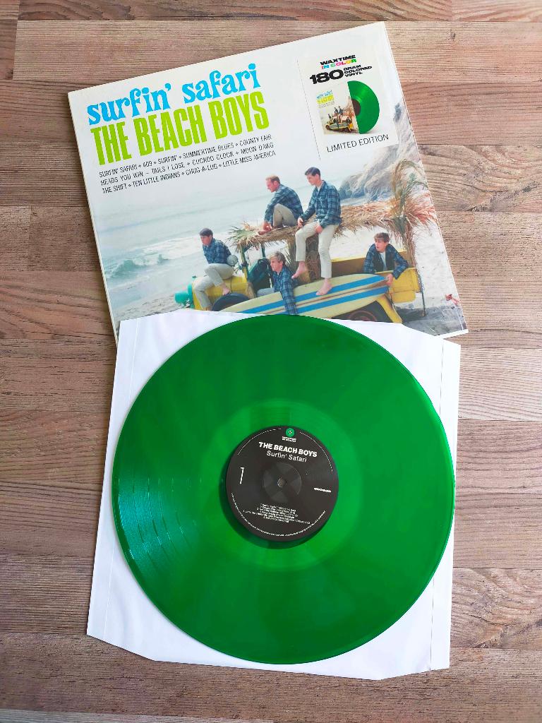 The Beach Boys - Surfin' Safari - LP op groen vinyl, Cd's en Dvd's, Vinyl | Rock, Ophalen of Verzenden, Zo goed als nieuw, 12 inch