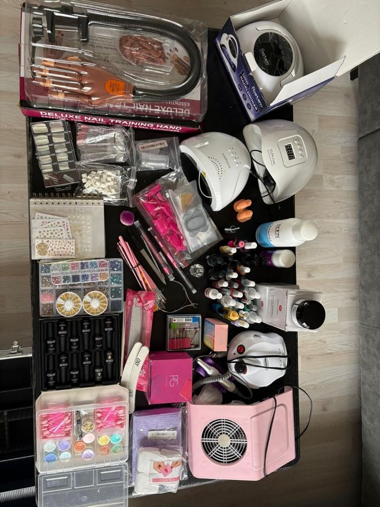 Complete nagelset nieuw en gebruikt, Ophalen, Overige kleuren, Handen en Nagels